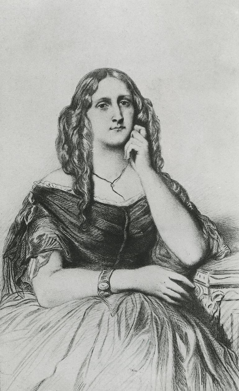 Delphine de Girardin door Andre Adolphe Eugene Disderi