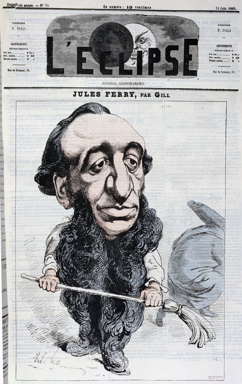 Jules Ferry (1832-93), omslagillustratie van 