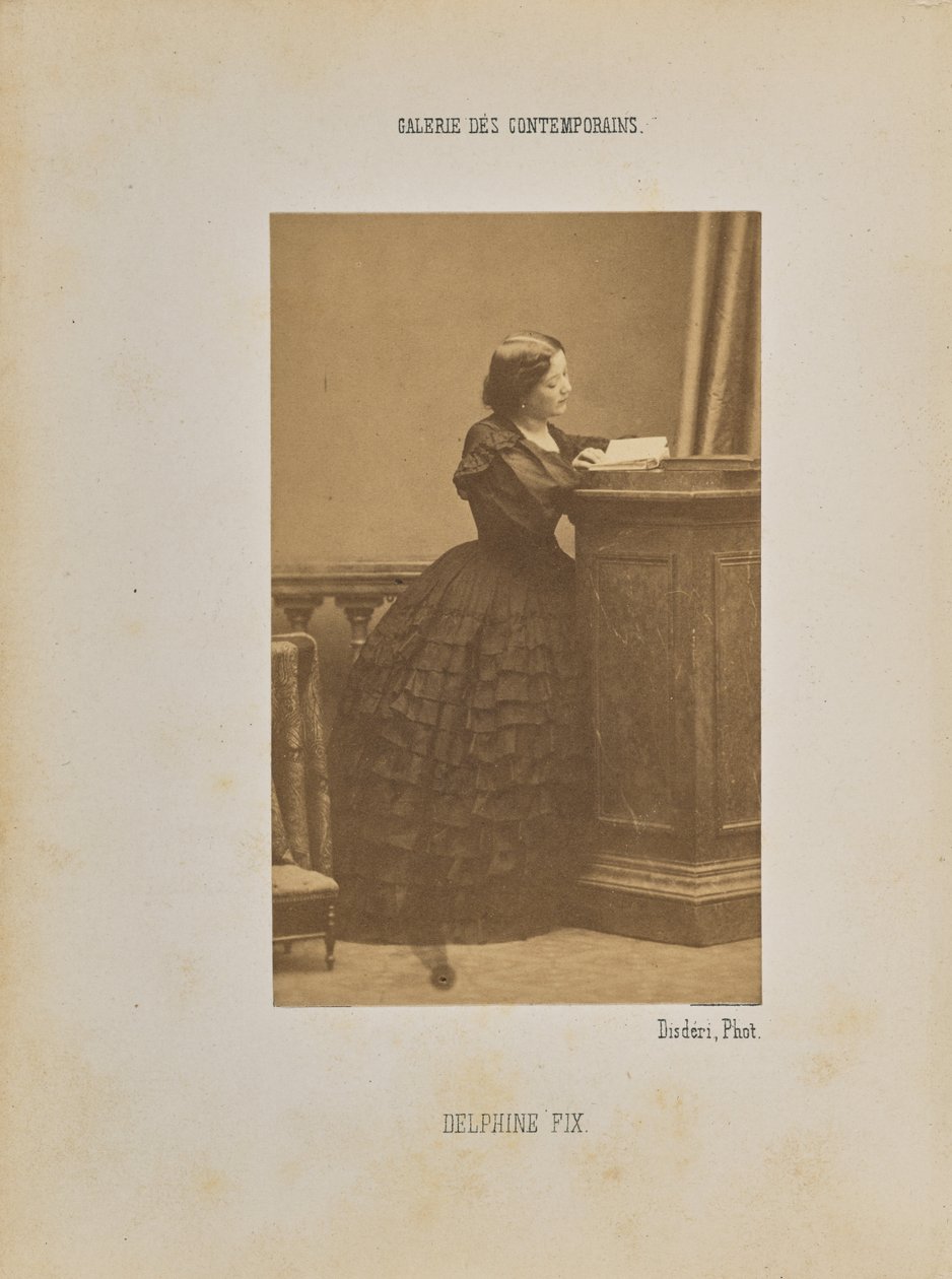 Delphine Fix door Andre Adolphe Eugene Disderi