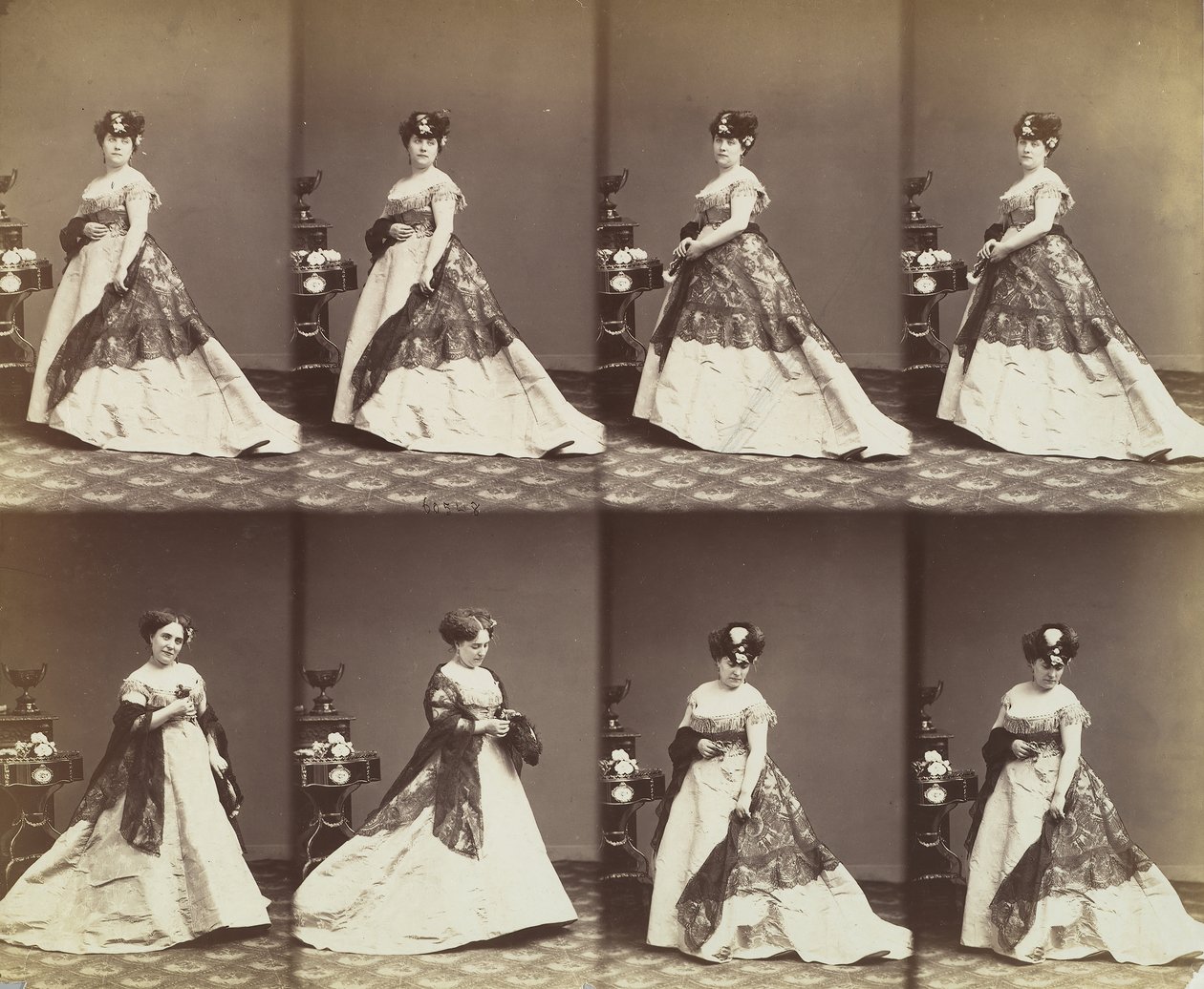 Louise Abigdon, 1866 door Andre Adolphe Eugene Disderi