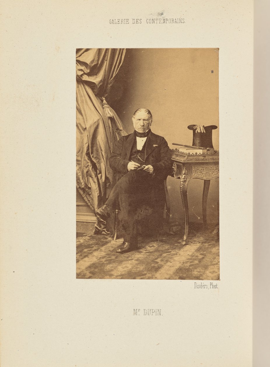 De heer Dupin door Andre Adolphe Eugene Disderi