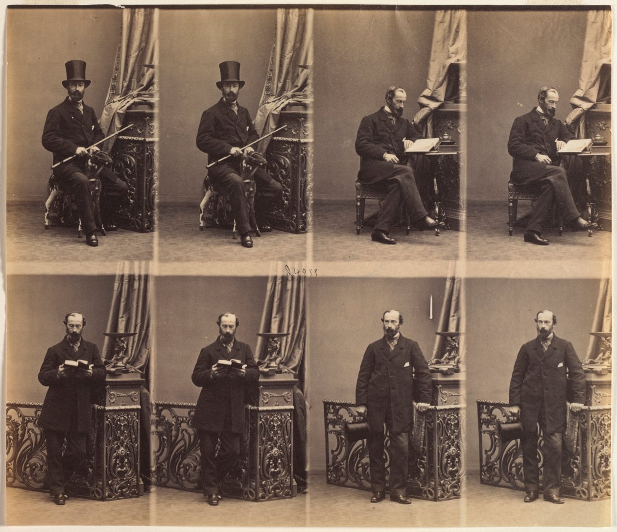 Monsieur Merlen door Andre Adolphe Eugene Disderi