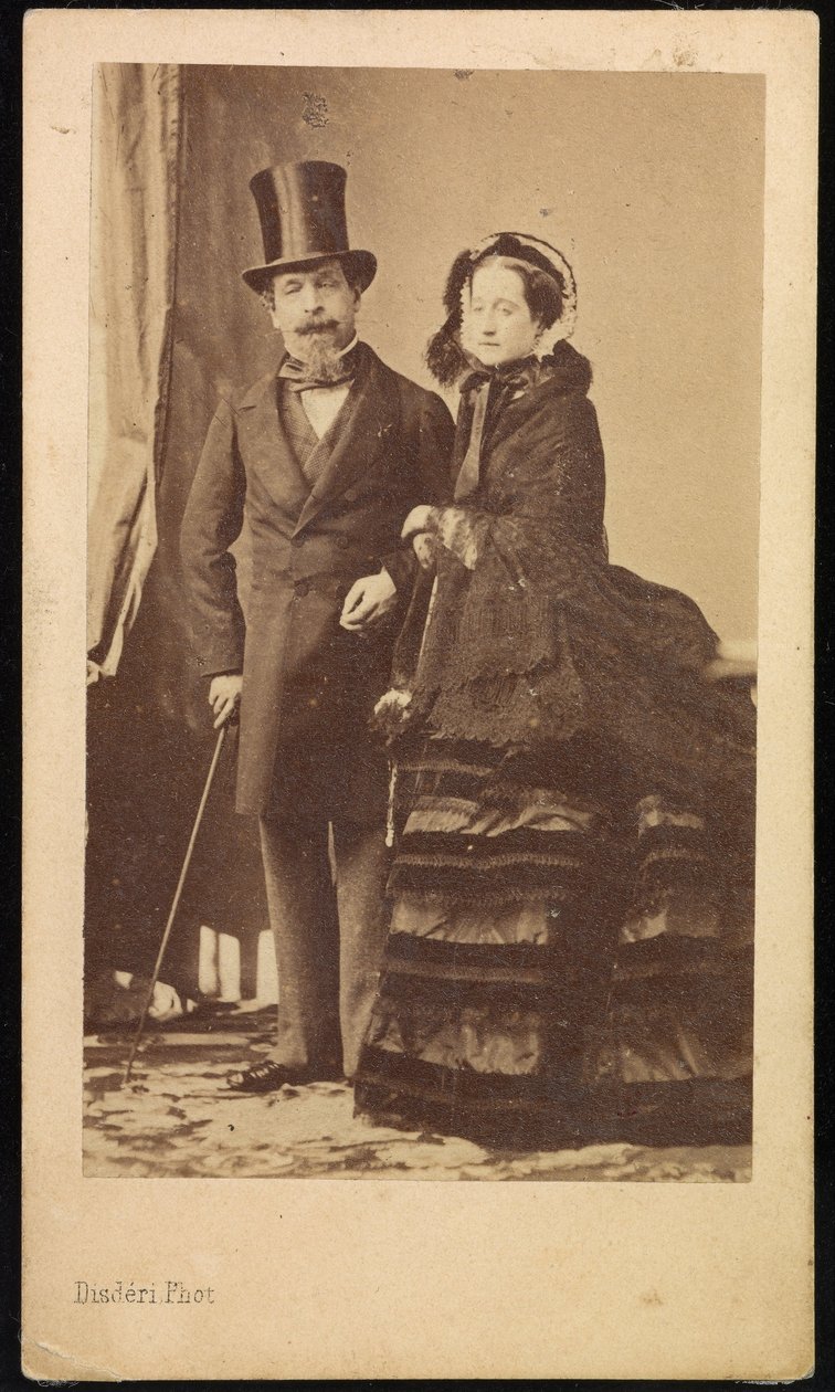Napoléon III en Eugénie door Andre Adolphe Eugene Disderi