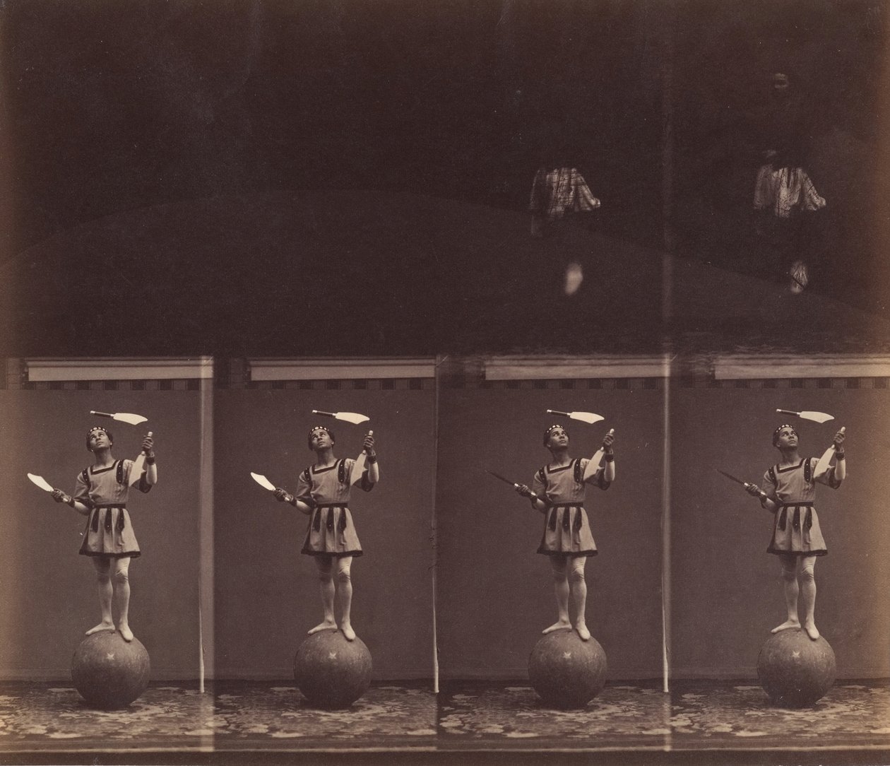 De Goochelaar Manoel, 1861 door Andre Adolphe Eugene Disderi