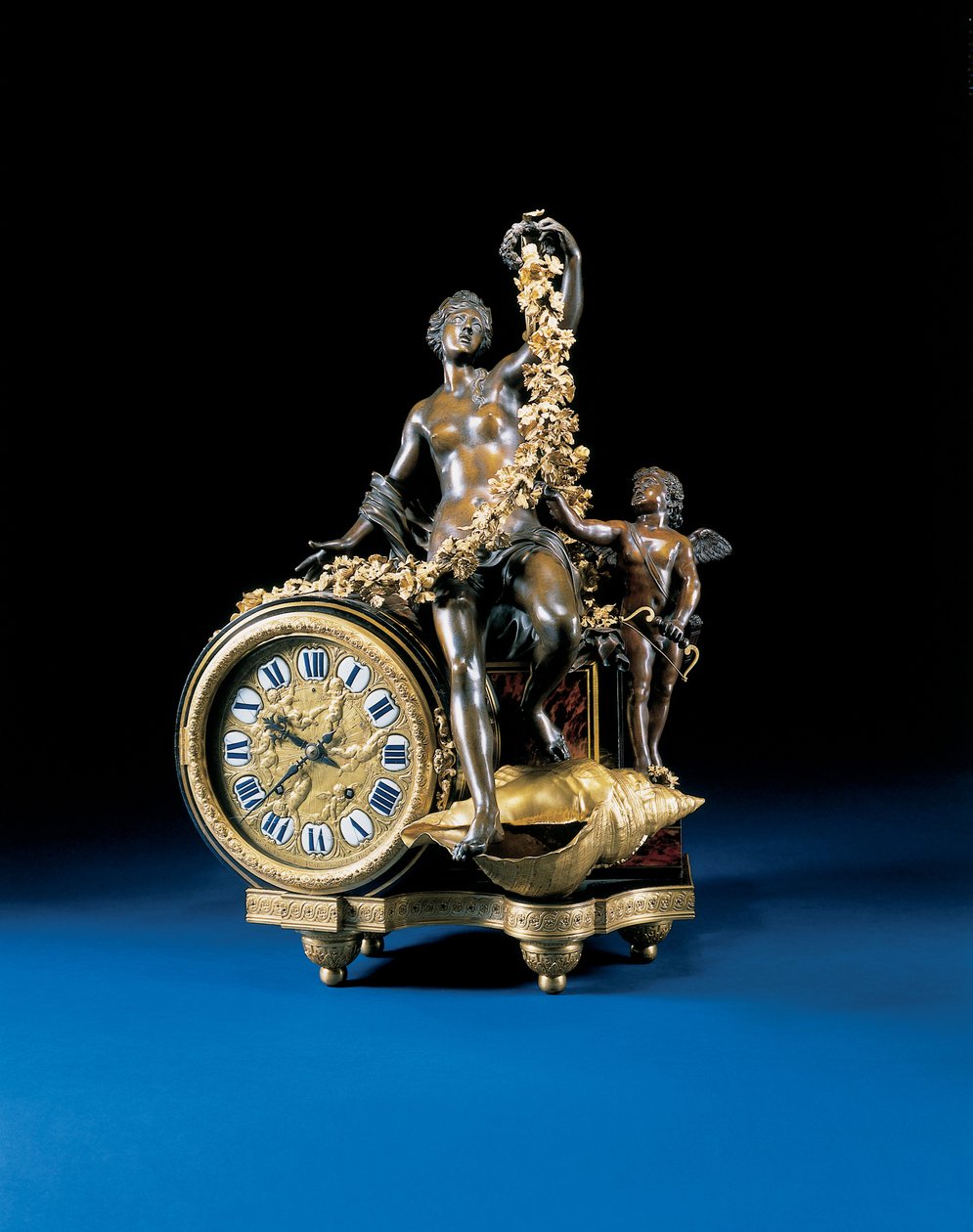 Louis XIV schoorsteenklok, ca. 1715 door Andre Charles Boulle