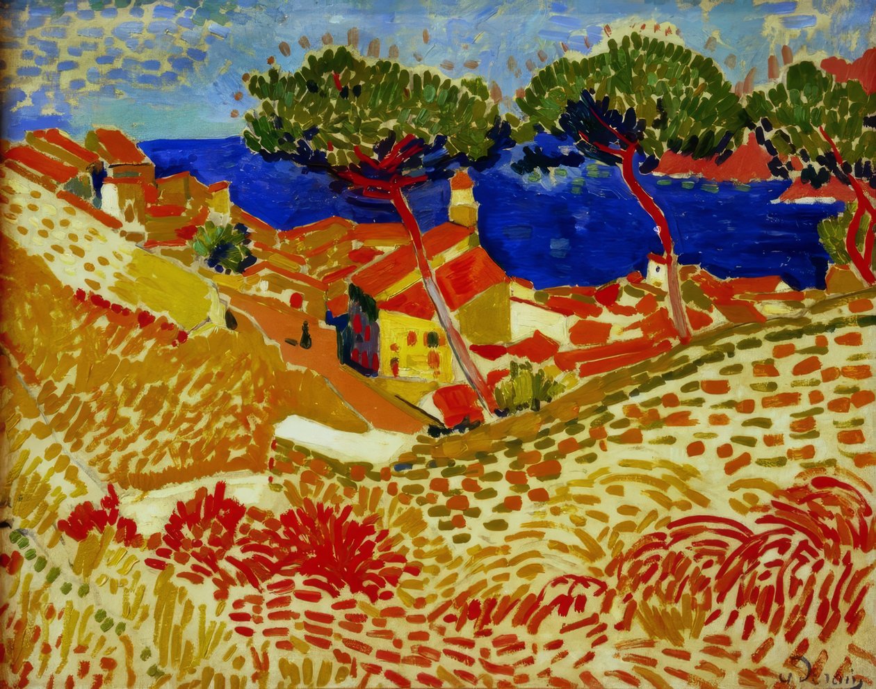 Collioure, het dorp aan zee door Andre Derain