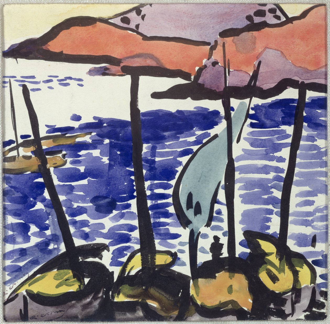 Vissersboten bij Collioure door Andre Derain