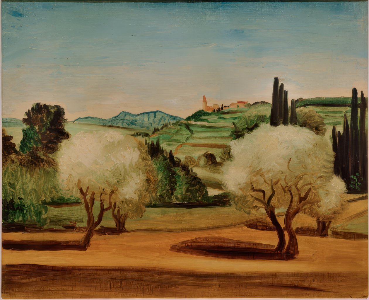 Landschap met olijfbomen door Andre Derain