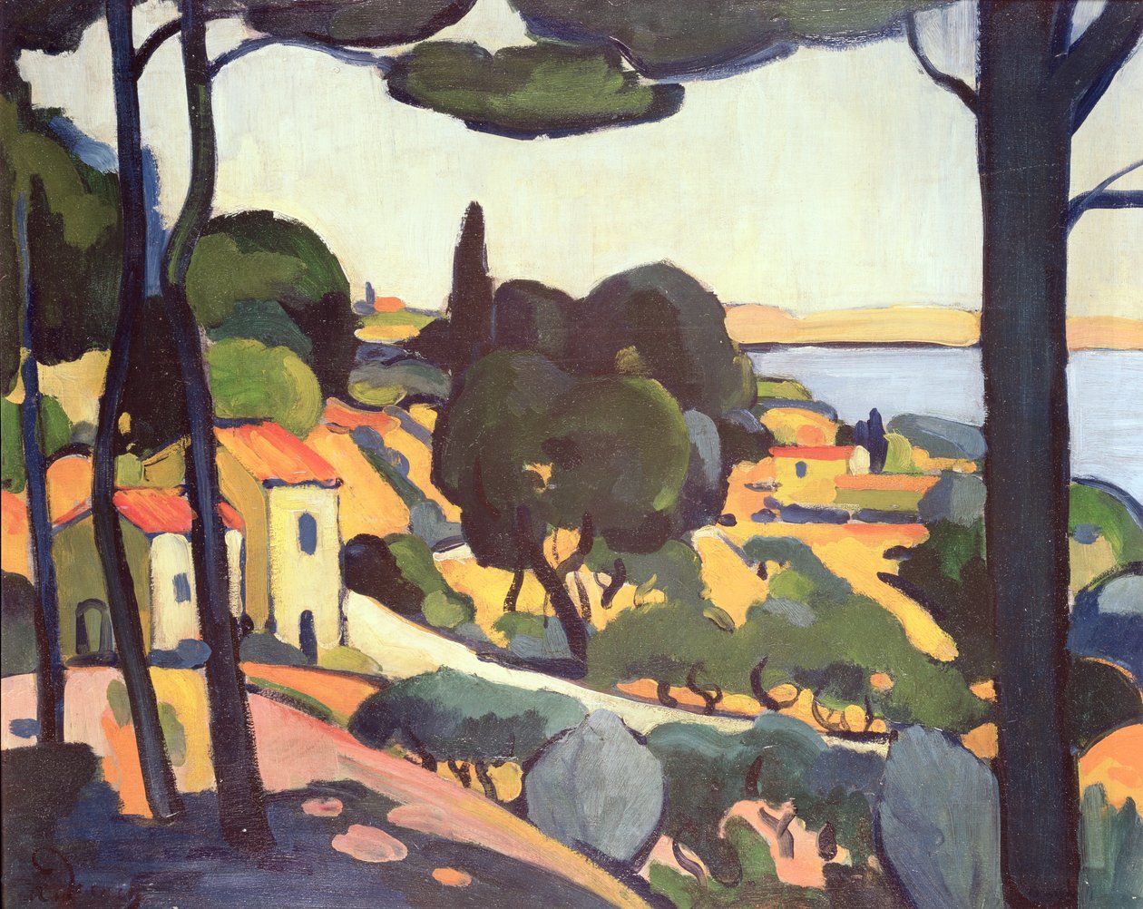 In de buurt van Cassis door Andre Derain