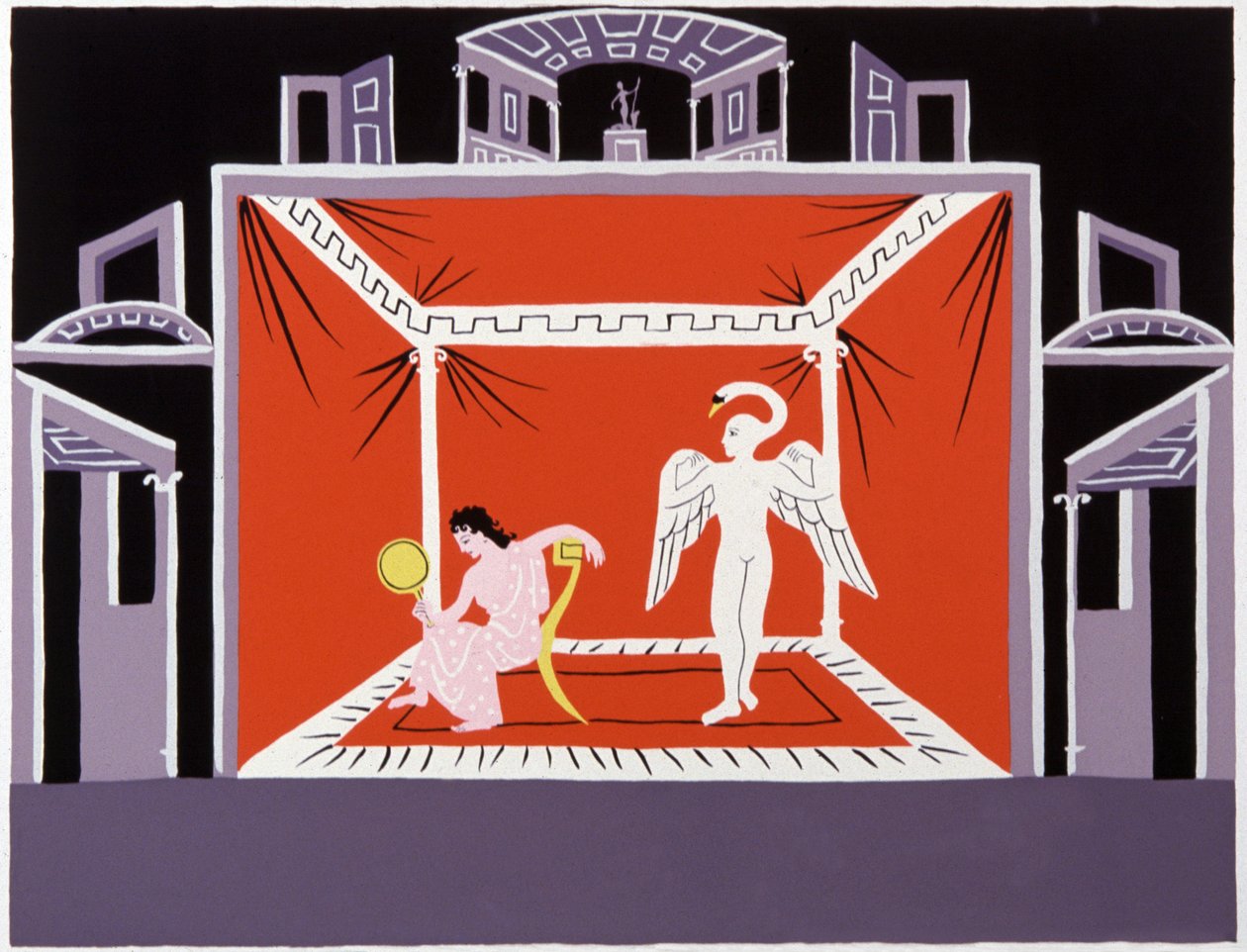 Religie. Griekse mythologie. Leda en de zwaan door Andre Derain