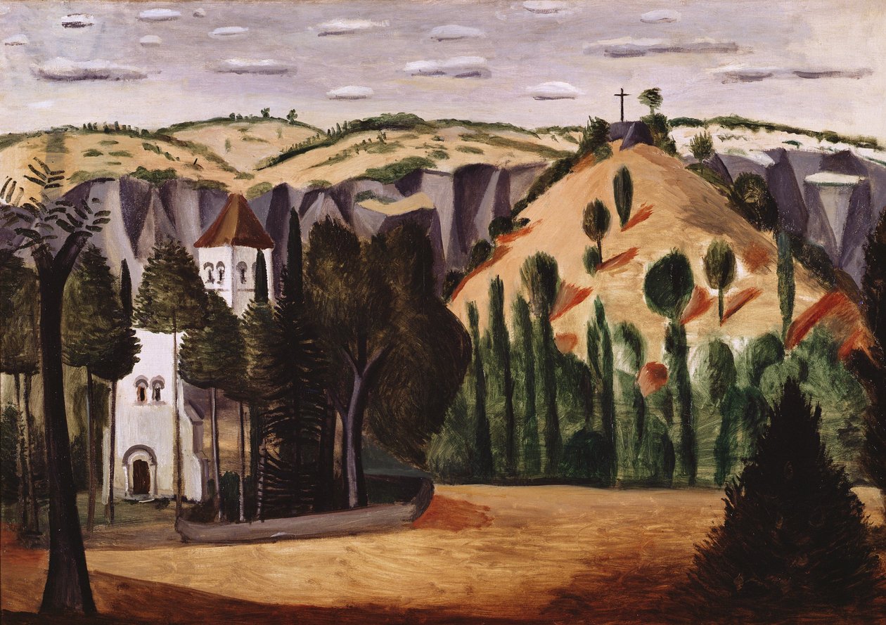 De kerk in Vers door Andre Derain