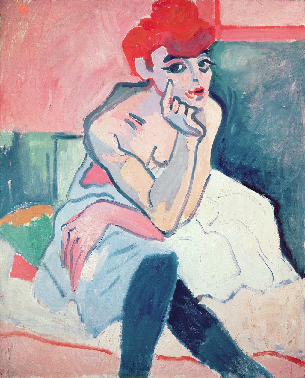 De danseres, ca. 1910 (olieverf op doek) door Andre Derain