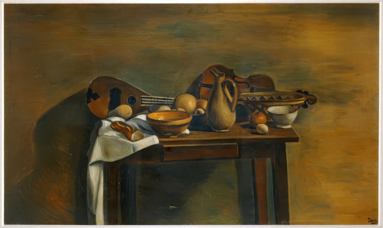 De versierde tafel door Andre Derain