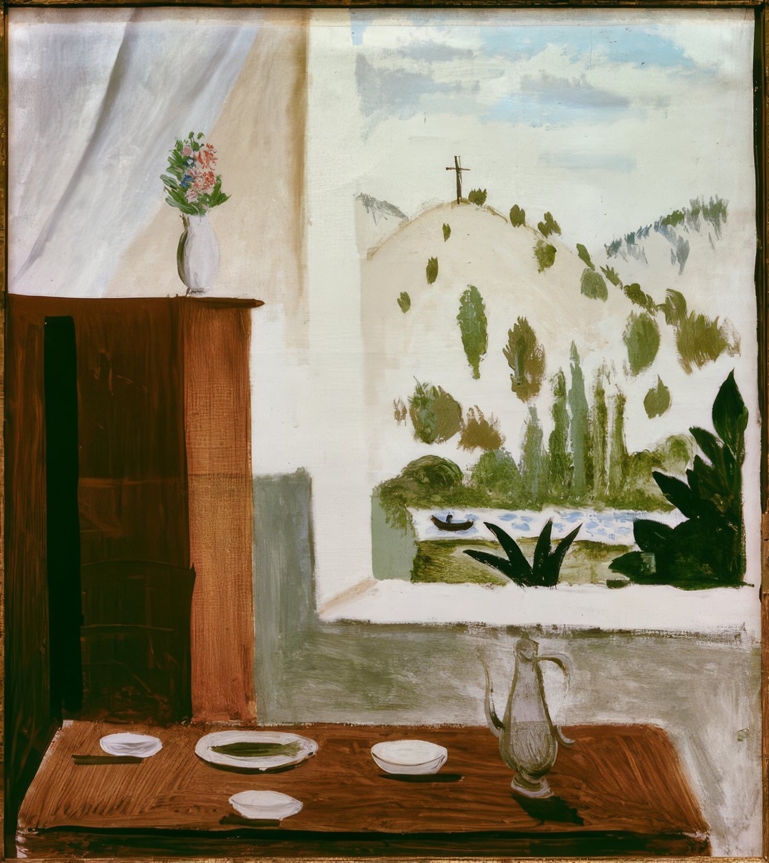 Uitzicht vanuit het raam door Andre Derain