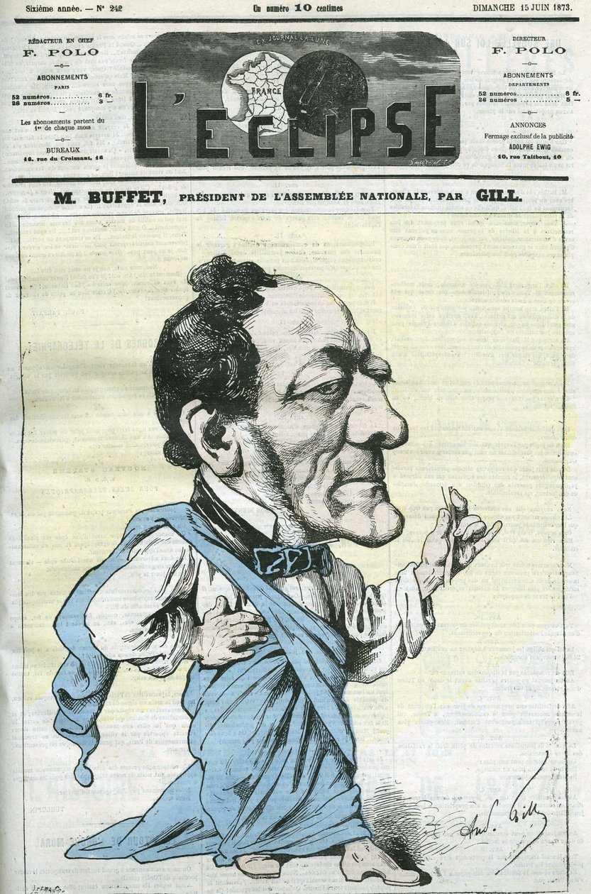 Cartoon door Louis-Joseph Buffet door Andre Gill