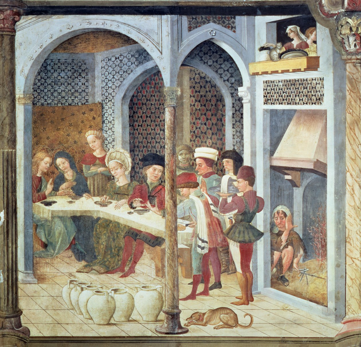 De Bruiloft te Kana, 1470 door Andrea Delitio