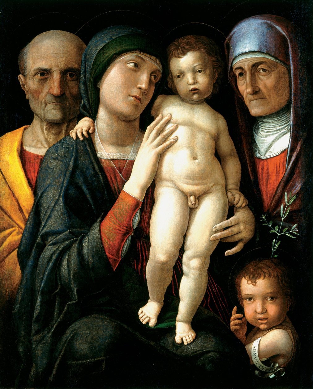 De Heilige Familie door Andrea Mantegna