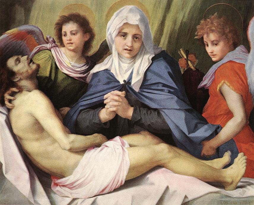 Rouw om Christus door Andrea del Sarto