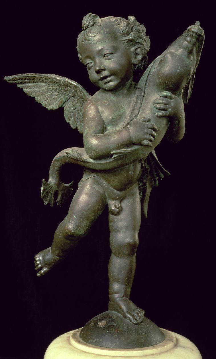 Putto met een dolfijn, 1565 door Andrea del Verrocchio