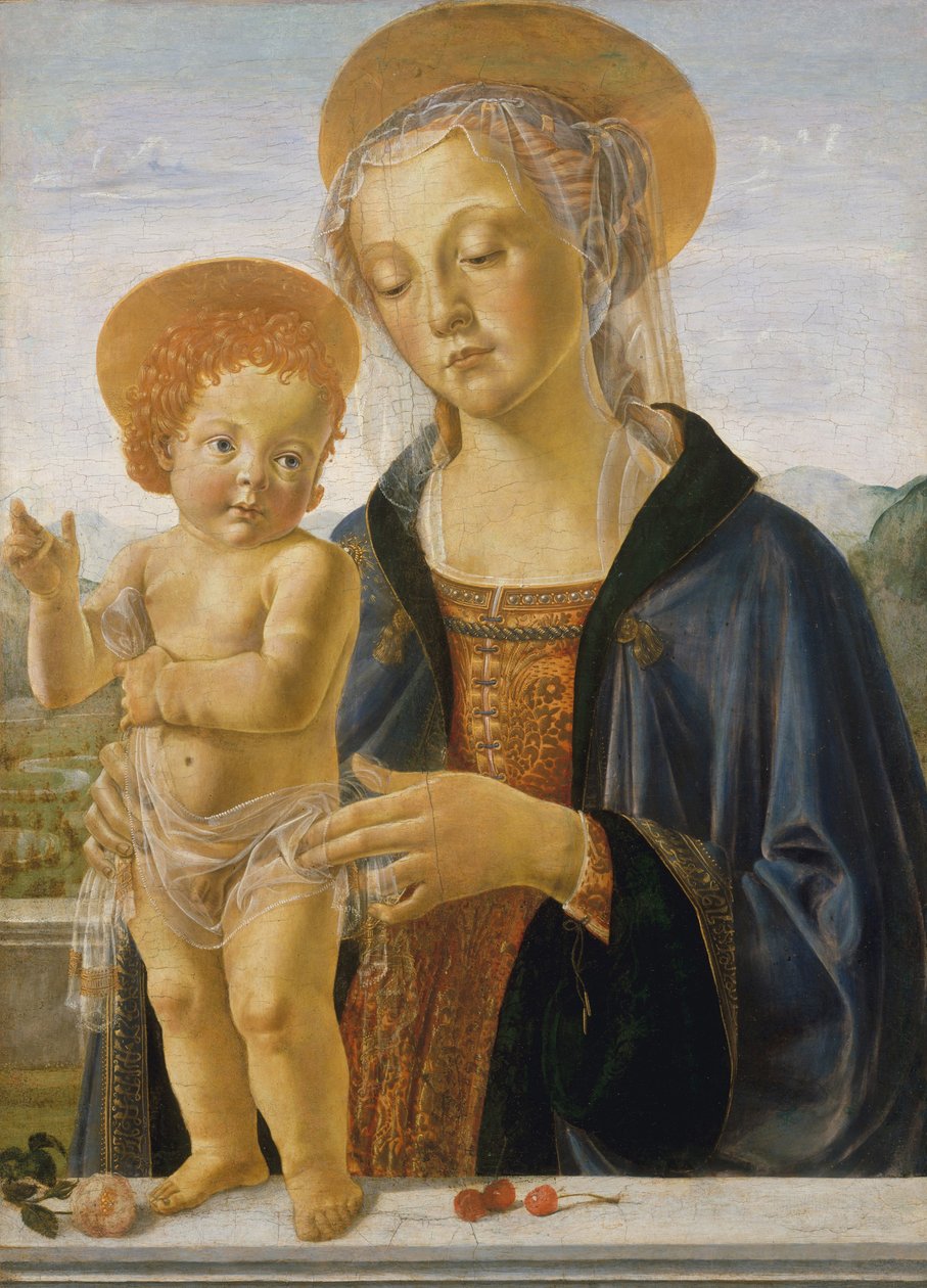Madonna en Kind, c.1470 door Andrea del Verrocchio