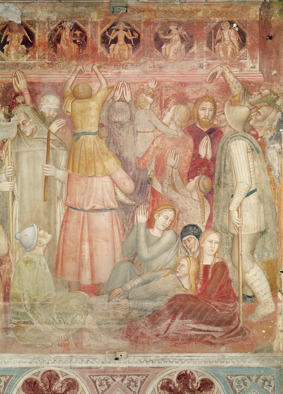 De Prediking van Sint Petrus Martyr, c.1366-68 door Andrea di Bonaiuto