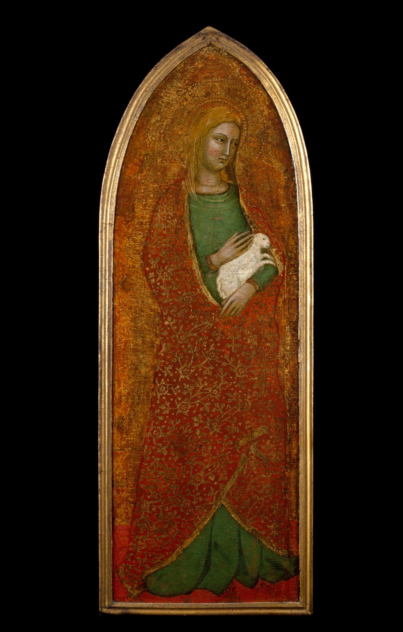 Sint Agnes, ca. 1365 door Andrea di Bonaiuto fl.1343 77 Andrea di Bonaiuto fl.1343 77