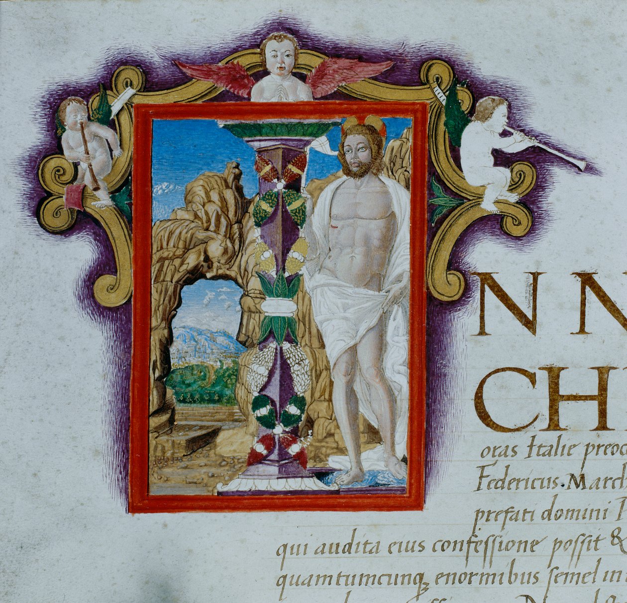 Wederopstanding door Andrea (school of) Mantegna