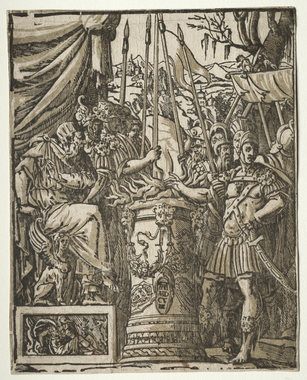 Mucius Scaevola door Andrea Andreani