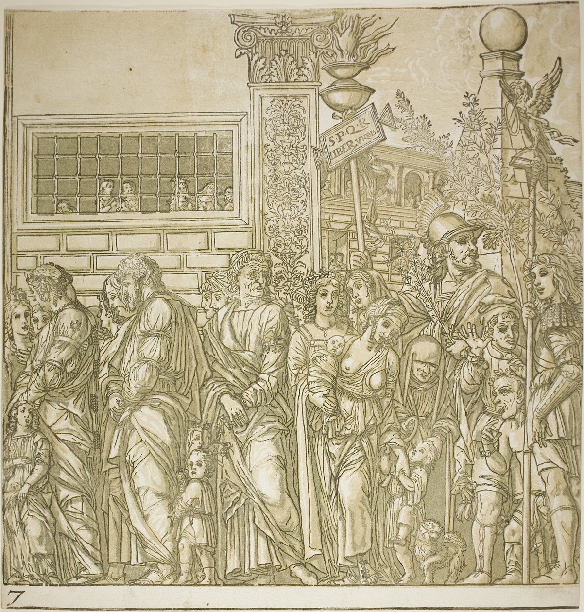 Triomf van Caesar door Andrea Andreani