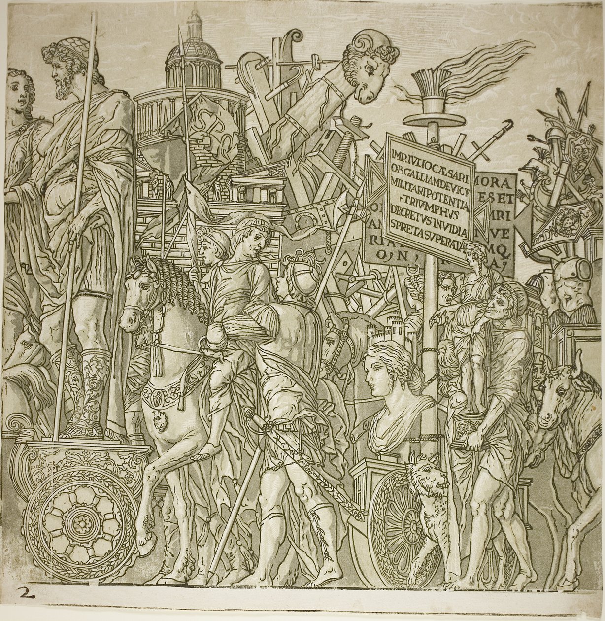 Triomf van Caesar door Andrea Andreani