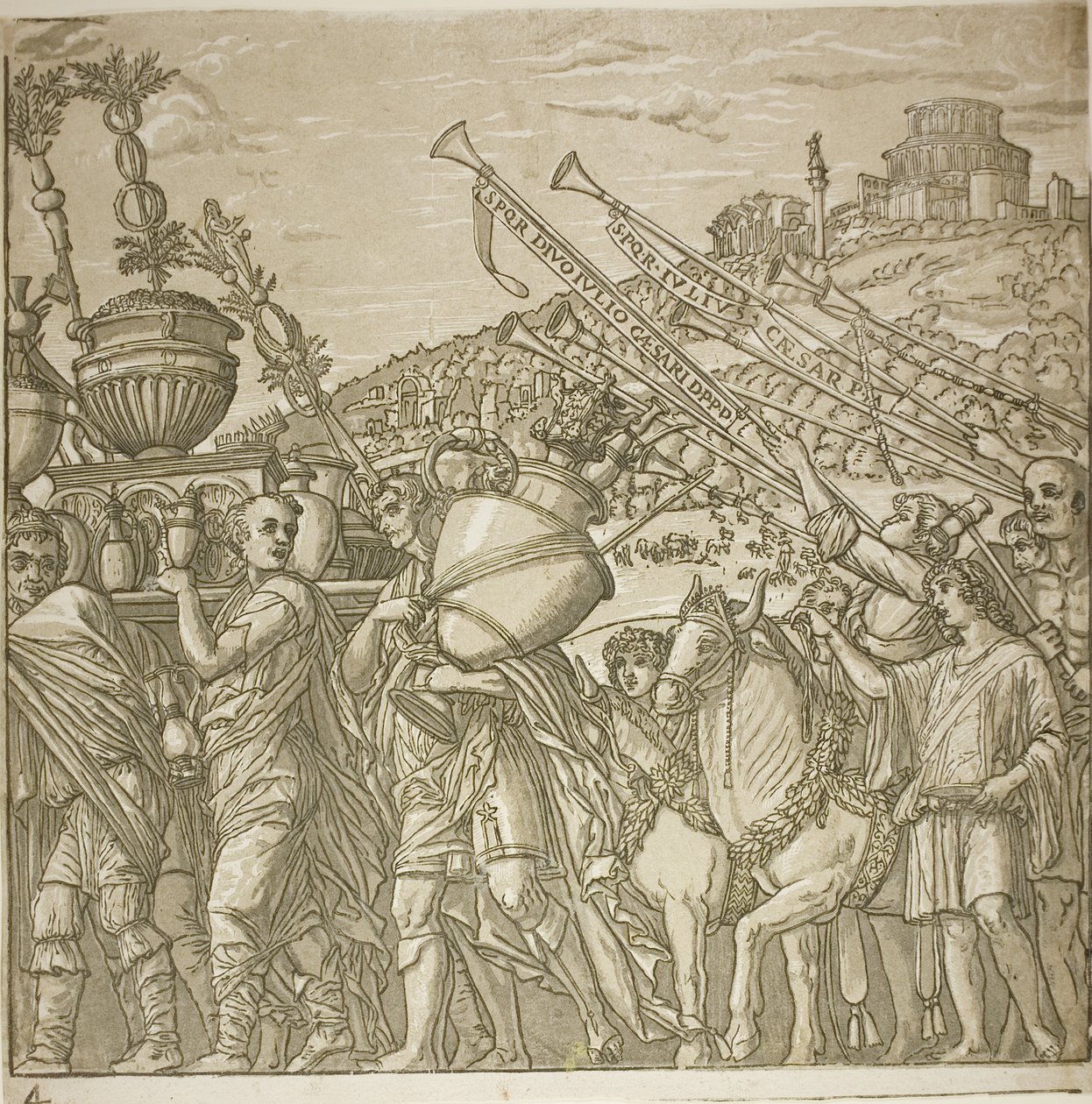 Triomf van Caesar door Andrea Andreani