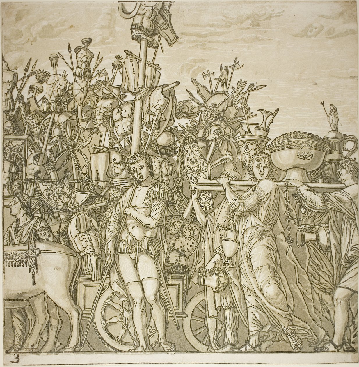 Triomf van Caesar door Andrea Andreani