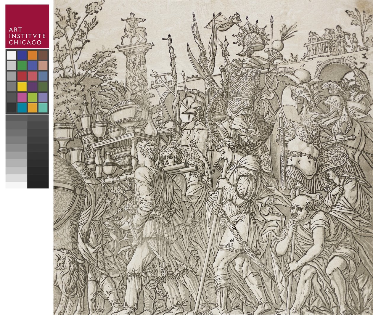 Triomf van Caesar, 1599 door Andrea Andreani
