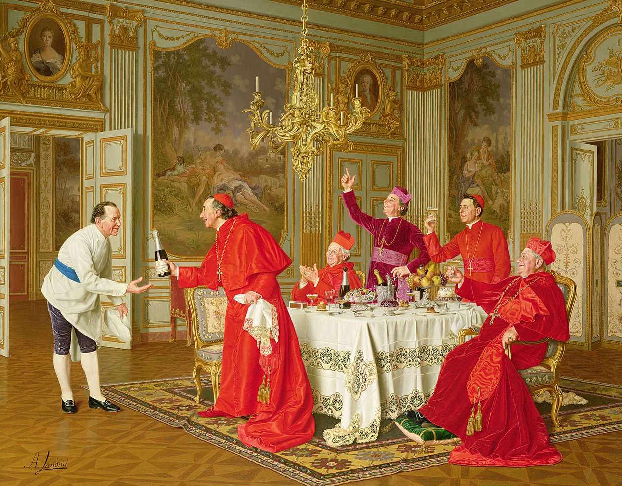 Onbekend schilderij door Andrea Landini