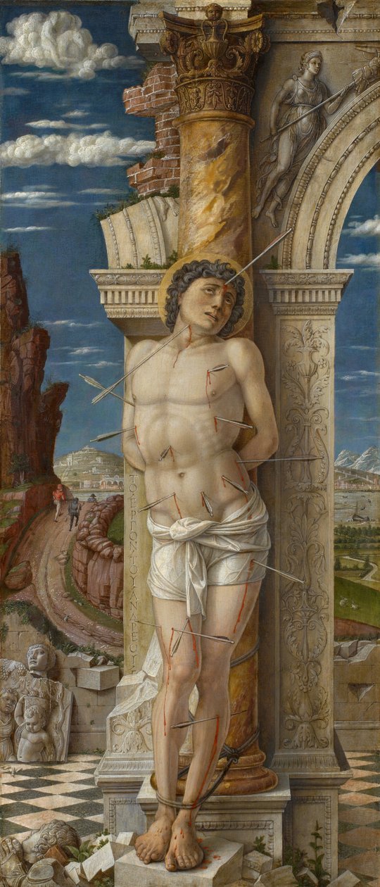 Duits: Hl. Sebastian Sint-Sebastiaan door Andrea Mantegna