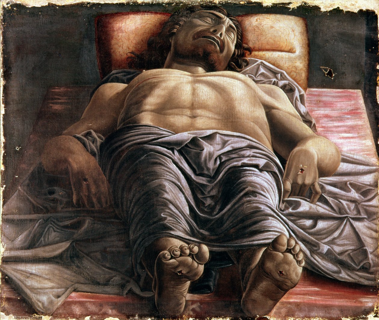 Klaagliederen over de dode Christus door Andrea Mantegna