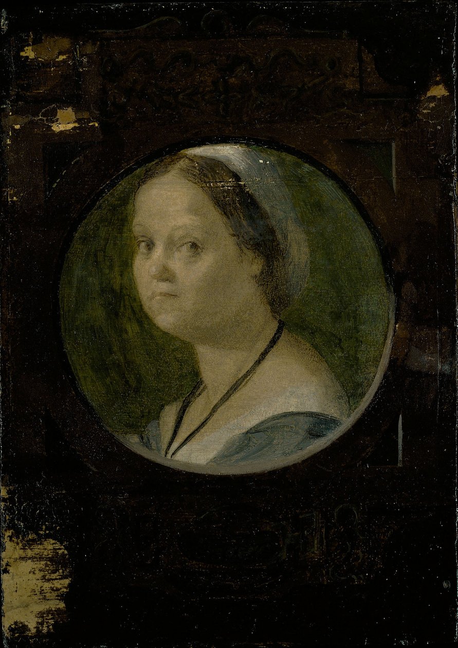 De vrouw van Domenico da Gambassi door Andrea del Sarto