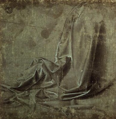 Draperiestudie door Andrea del Verrocchio
