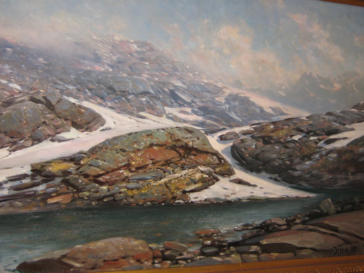 Fra Jotunheimen, Melkedalen door Andreas Edvard Disen