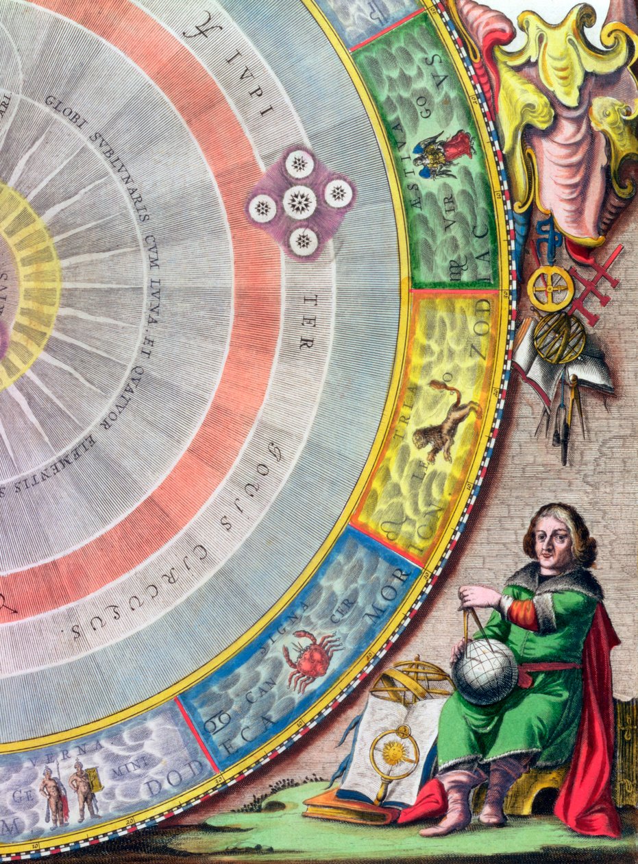 Nicolaus Copernicus, Poolse astronoom, 1660-1661 door Andreas Cellarius
