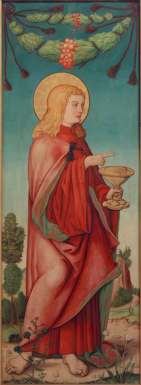 De Evangelist Johannes door Andreas Haider