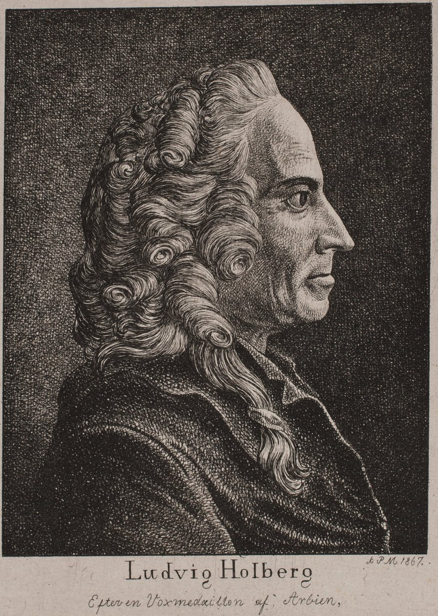 Ludvig Holberg door Andreas Peter Madsen