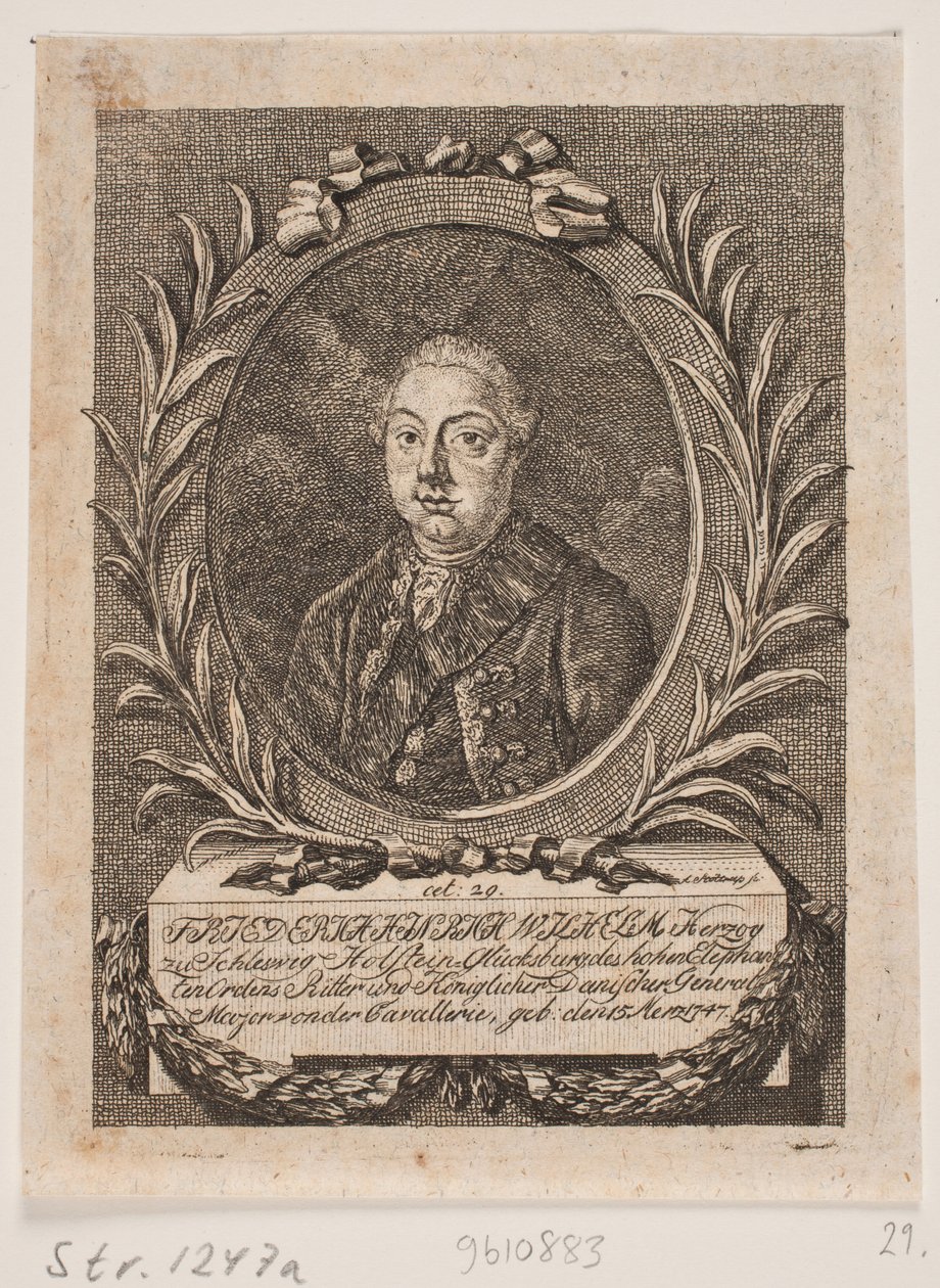 Hertog Frederik Hendrik Willem van Lyksburg door Andreas Støttrup
