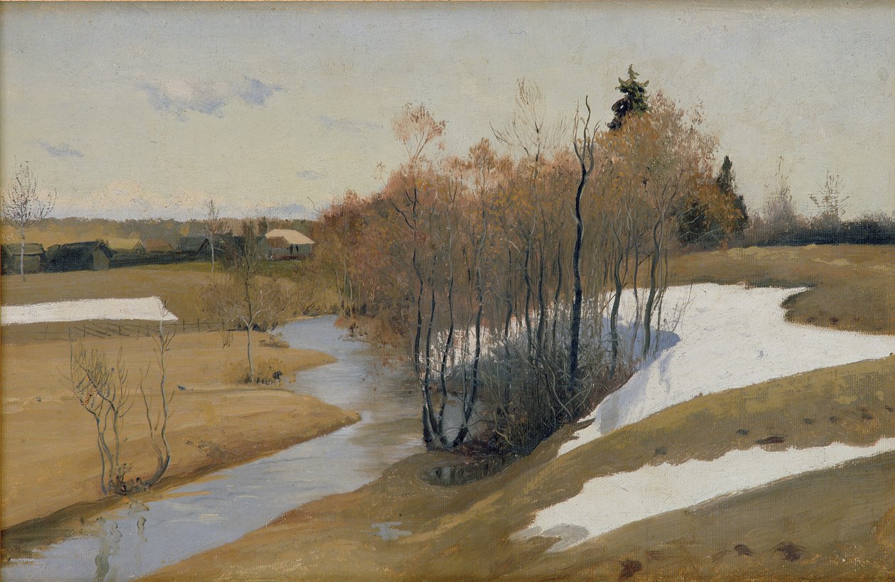 Rivier Kordonka door Andrei Petrovich Ryabushkin