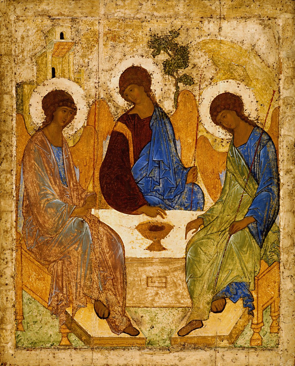 Heilige Drie-eenheid (Troitsa) door Andrei Rublev