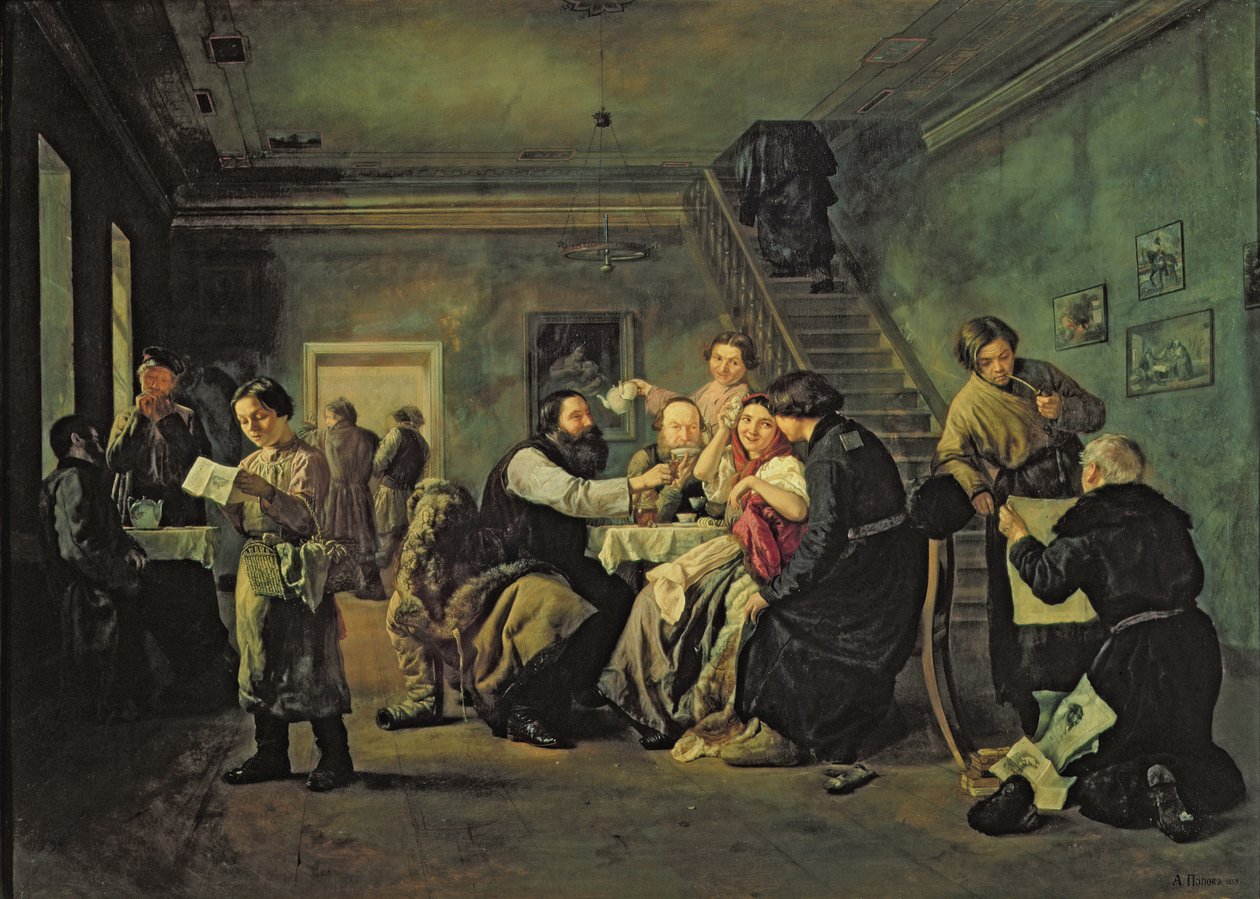 Een Eethuis, 1859 door Andrei Andreevich Popov