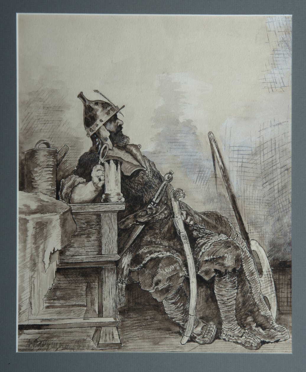 Bogatyr door Andrei Petrovich Ryabushkin