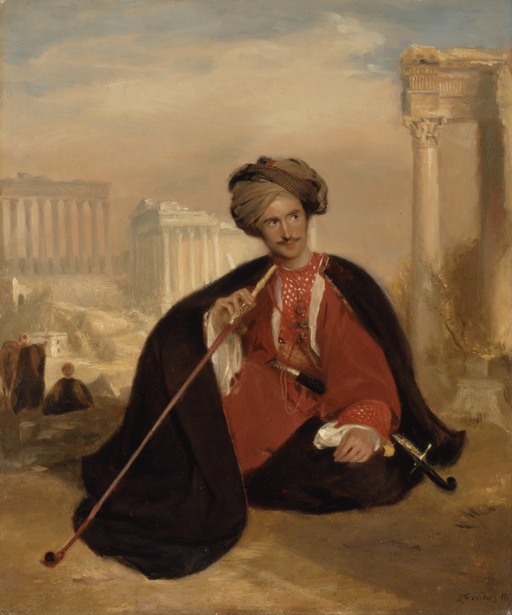 Charles Lenox Cumming-Bruce in Turkse kleding door Andrew Geddes