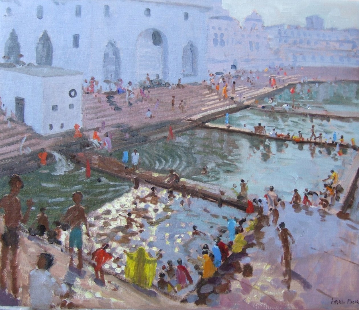 Pushkar ghats, Rajasthan door Andrew Macara