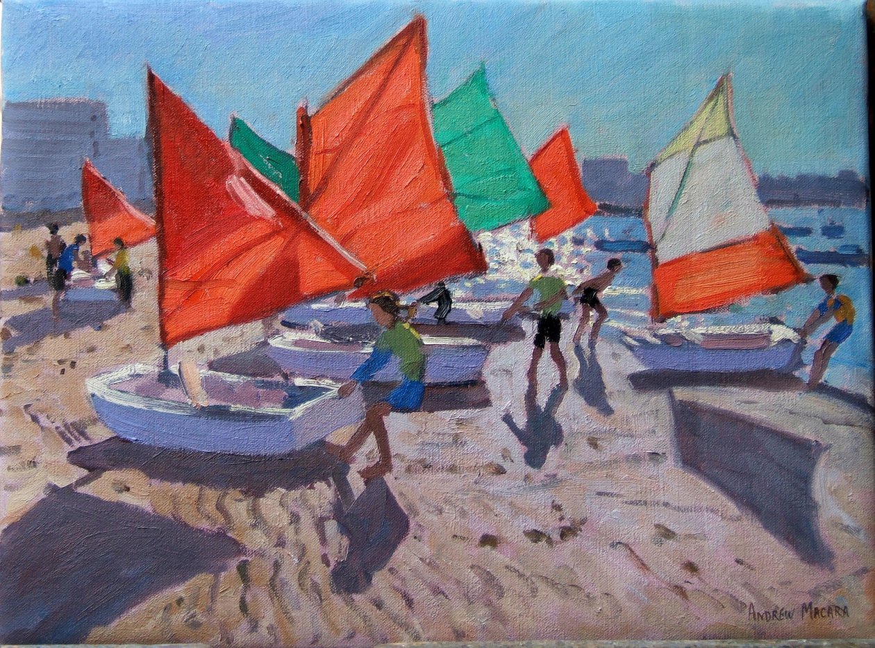 Rode Zeilen, Royan, Frankrijk door Andrew Macara